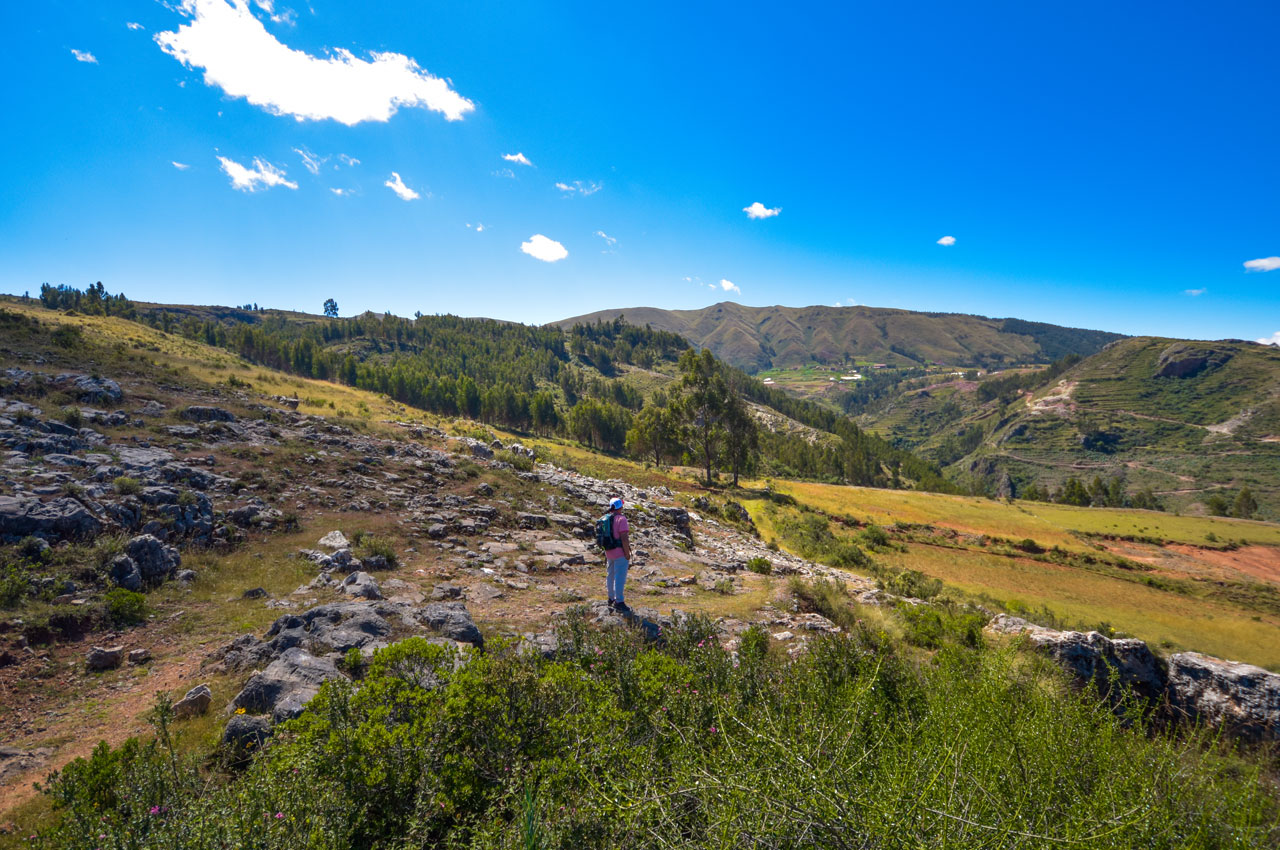 Panorama del Camino Inca a Inkilltambo